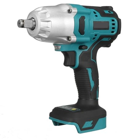 MZZYG Impact wrench 2000N.M High Torque Brushless Electric Impact Wrench Cordless 1/2 Wrench Drill Car Repair Power Tool For 18V Battery(Blue)
