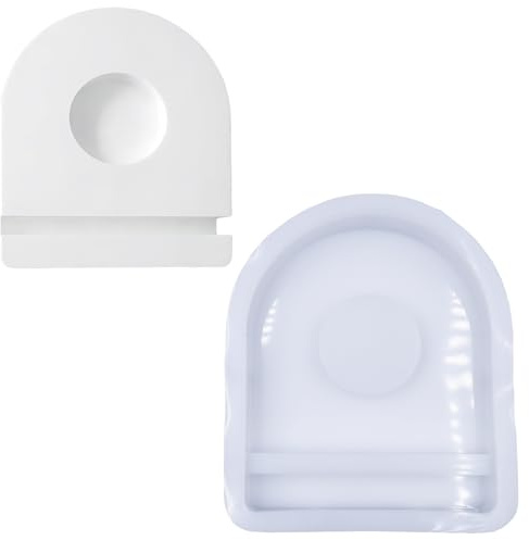 GDJIAJT Stampi in silicone per colata di candele, stampi in silicone per calcestruzzo, stampo in silicone fai da te per calcestruzzo, stampo in silicone estivo per calcestruzzo (base semicerchio)