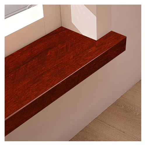 APMOE Fensterbank Innen Holzmaserung - PVC Fensterbrett Innen - Fensterbank Abdeckung - Fensterbank Verkleidung Innen für Zuhause, Innenfensterbank Fensterbänke Nach Maß, Kunststoff(E,25 cm x 80 cm)