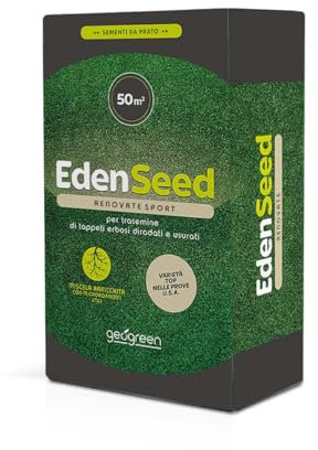 GEOGREEN EDEN SEED RENOVATE SPORT miscela sementi – semi da prato, tappeto erboso naturale – ottima capacità di recupero – rapido insediamento – con microrganismi utili
