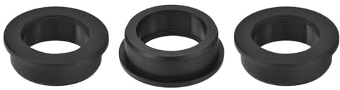 QUARKZMAN 3 Pezzi Occhielli in Gomma 45mm Foro di Perforazione, Passacavi Guarnizione 35mm ID Gommini Passacavo Scrivania Nero Siliconica per Tappo Organizzare Filo Cablaggio Casa Auto