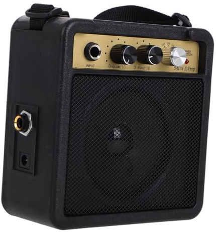 DOITOOL 1 Impostato Amplificatore Per Chitarra Elettrica Amplificatori Per Chitarra Elettrica Acustica Chitarra Elettrica Con Amplificatore Altoparlante Amplificatore Black Metallo