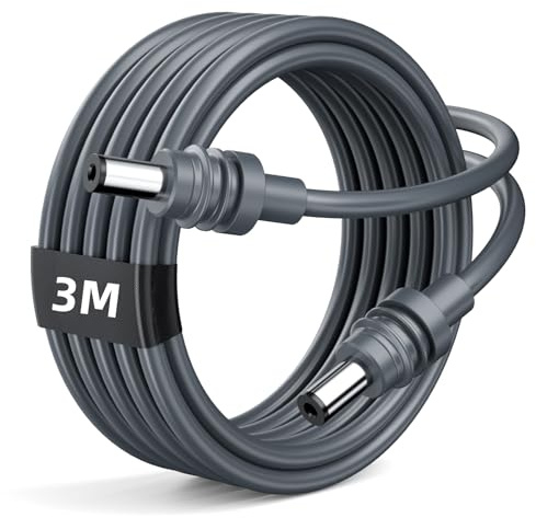 daboot Starlink - Cable de alimentación mini CC a CC de 16 AWG, cable de carga impermeable para exteriores, para antena parabólica Starlink Mini (3 m)