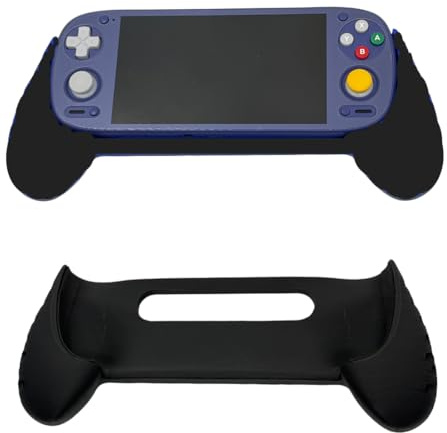 Hand Grip Cover Case For Retroid Pocket 5 Grip DIY 3D Printed Grip Handle Ergonomic Protective Stand Holder For Pocket 5 RP5 Game Console Accessories (black)