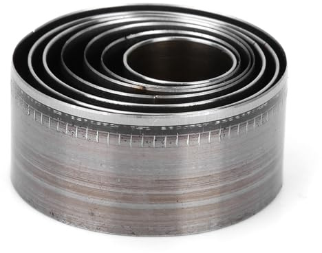 Ejoyous 7 St Hål Hål Punch Precision Läder Arbete med Förvaringslåda 20mm 25mm 30mm 35mm 40mm 45mm 50 Mm