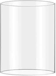 Lykta ytterdiameter 15 cm höjd 27 cm vägg. 3 mm cylinder klart glas utan golvkanter, jämnade, mått tillverkad i andra storlekar möjliga