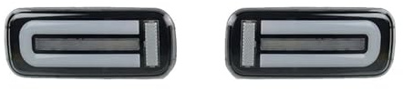 fari posteriori auto Per Suzuki Per Jimny 2007-2017 Luci Posteriori A LED DRL Luci Diurne Luci Di Retromarcia Luci Di Stop Ambra(White clear lens)