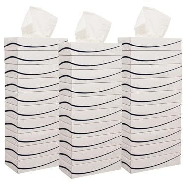 simpa 2-Ply White Facial Tissues - 30 Box Bulk Pack, 100 Soft & Strong Tissues per Box - Large 18.5 x 19 cm Sheets - Ideal for Home, Office, Schools, Salons & Commercial Use