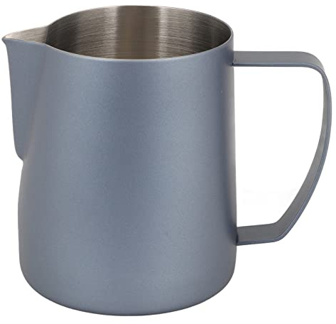 ZMCPODALK Pitcher À Lait Pour Espresso, Café Steaming Pitcher, 700ml En Acier Inoxydable 304 Avec Double Sortie En V, Tasse À Lait Professionnelle Pour Baristas Et Amateurs De Café (Bleu royal)