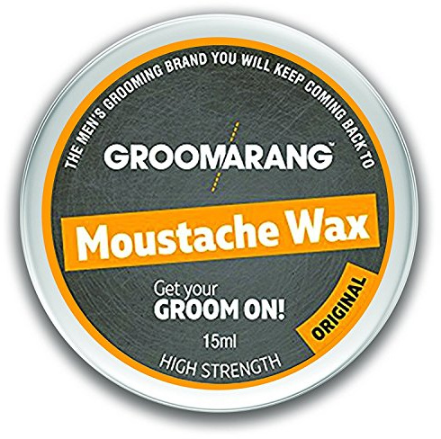 Groomarang Moustache & Beard Wax 15ml | Extra Strong Hold Styling Wax to Shape and Nourish Your Moustache and Beard | All-Natural, Organic, Cruelty Free | Gifts for Him