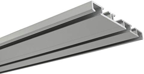 Gardinia Riel de Cortina de Aluminio, 3 vías, 150 cm