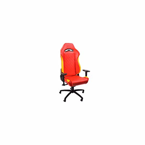 FK-Automotive FK Sportsitz Bürodrehstuhl Gamingstuhl London rot/gelb Drehstuhl Bürostuhl FKRSE18527