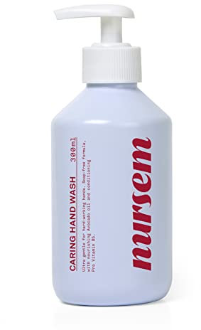 Nursem CARING HAND WASH – 300ml | Natural, ultra-gentle soap-free formula for very dry hands