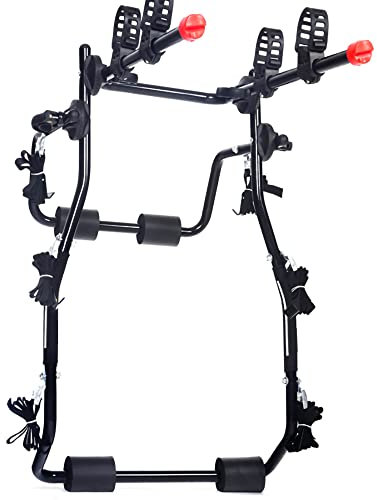 HXFENA Portabici,Pieghevole in Acciaio ad Alto Tenore Di Carbonio Supporto per Gancio Di Traino per Auto Portabiciclette Portapacchi Sospensione SUV Transito da Viaggio/Black/B