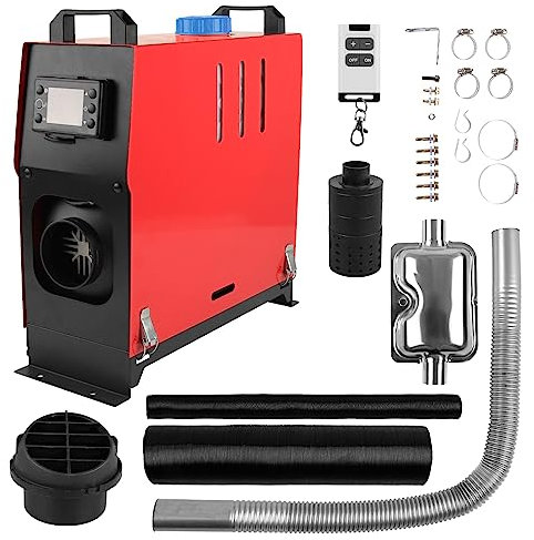 Godimg 5KW 12V Luftheizung eingebauter Diesel-Heizstrahler mit Fernbedienung und LCD-Anzeige passend für Autos Busse LKW Schiffe Lager etc