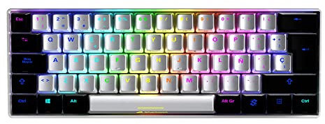 TECLADO GAMING SHARKOON SKILLER SGK50 S4 KAILH RED ES BLANCO