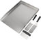 WELL GRILL Piastra per barbecue, 45 x 34 cm, in acciaio inox, Plancha e spatola, set adatto per barbecue a gas Napoleon LE/LEX/Prestige & Rösle e altri barbecue a carbonella