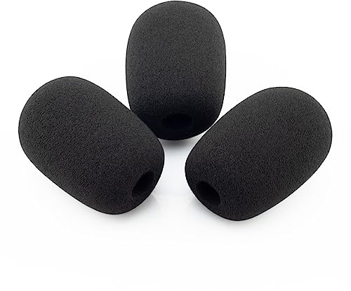 LEFXMOPHY WindScreen RK412WS - Filtro anti-pop per microfono a collo di cigno Shure MX412, MX418, MX405, MX410, MX415, MX412, confezione da 3 pezzi
