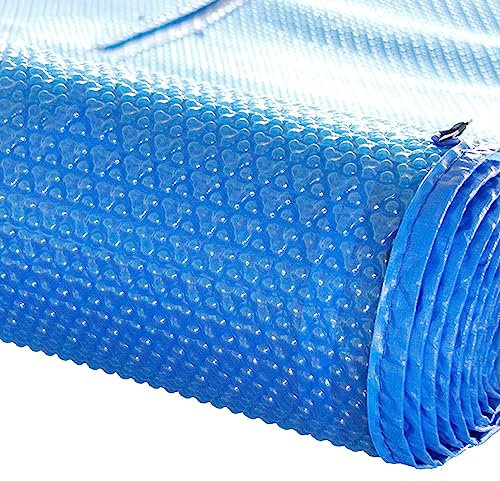 Bâches Bulles Piscine Solaires Couvertures Solaires pour Piscines Bâche Chauffante, Rectangulaire Piscines Hors Sol Couverture Flottante, Petite À Grande Couverture de Natation À Usage Intensif Bache