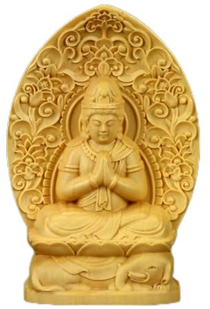 Ulalaza Estatua de Buda de boj, Tallas de Madera Maciza, Caja de casillero Tallada, decoración de Escultura