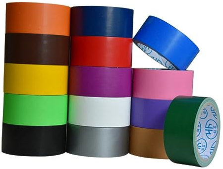 Holibanna 5 Rollen Teppichgewebeband starkes Klebeband Gewebe-Klebeband wasserdichtes Klebeband einseitig schmücken