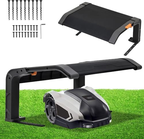 Eulenke - Garaje plegable para robot cortacésped (72 x 56 x 36 cm, resistente a la intemperie + protección UV | negro