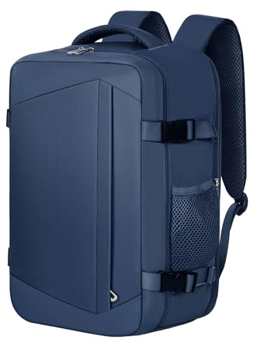 KIRFEIHT Zaino da Viaggio 40x20x25 per Ryanair 20L Bagaglio a Mano Aereo Piccolo - Borsa da Viaggio per Cabina, Zaini Universali per Uomo e Donna per Scuola Trekking Lavoro - Azul