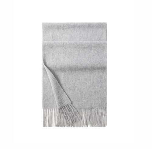 CYHROO Kaschmirschals für Damen, Lang, Weich, Warm, Einfarbig, Warmer Herbst und Winterschal, Pashmina Tücher und Wickel für Hochzeits und Abendkleider, Hellgrau