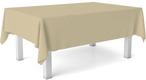 ECOMMERC3 | Vaxduk storlek 250 x 140 x 140 fläckavvisande - oljeduk beige färg 100% tillverkad i Spanien blöder inte