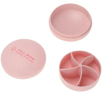 COLLBATH Portable Mini Pillendose Mit Dichtem Design Und Gutem Verschluss Tragbarer Reise-medizinbeutel Mit Fächern Für Vitamine Tabletten Schmuck Kleine Alltagsgegenstände