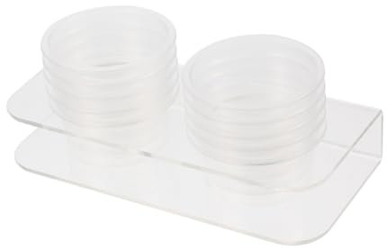 TOBBOMEY Reptilien-futternapf Mit Saugnapf Wiederverwendbarer Reptilienfutterspender Transparenter Reptilienfutterbehälter Für Käfig Multifunktionsreptilienzubehör