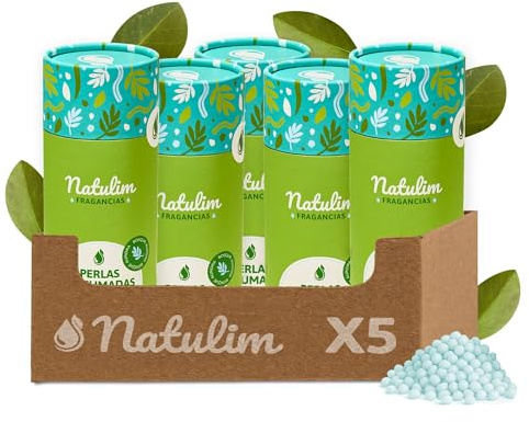 Natulim – Perle profumate per Lavatrice (150 lavaggi) – Profumo a Lunga Durata – Senza Sostanze Chimiche – Adatte Alle Pelli Sensibili – Fragranza Foresta di Aurora