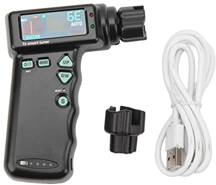 Sintonizador de guitarra automático, pantalla de color profesional de carga USB Smart Automatic String Winder Winder Auto sintonizador para guitarra ukelele Mandolin Banjo