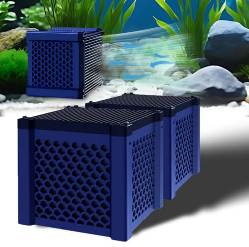 Generisch Aktivkohle Aquarium, Clever Filter Cube Aktivkohlefilter Wasser Reinigungswürfel, Aktivkohlefilter Pferdetränke, Aquarium Wasserreiniger Würfel für Aquarium, Vorratstank, Teiche (2P)