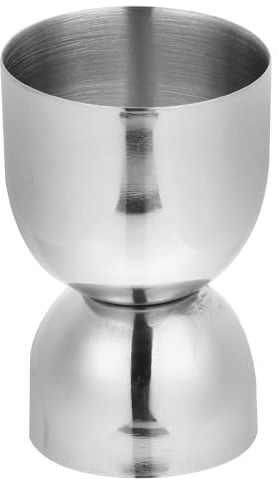 GRIRIW Jigger de Medición de Acero Inoxidable Doble Cabeza 30/60 Ml, Vaso Medidor para Cócteles y Licores, Herramienta para Bar y Hogar, Resistente y Apto para Lavavajillas