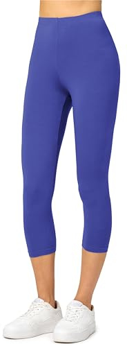 Merry Style Leggings 3/4 Donna in Viscosa MS10-144 | Pantaloni Capri Leggings Donna Traspirante, Pantaloncini Fitness Corti per Sportivi o Casual