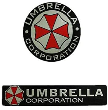 Auteal (tutti) Metal Metal Metal 3D Resident Evil Umbrella Corporation Car Badge Emblema adesivo universale per auto