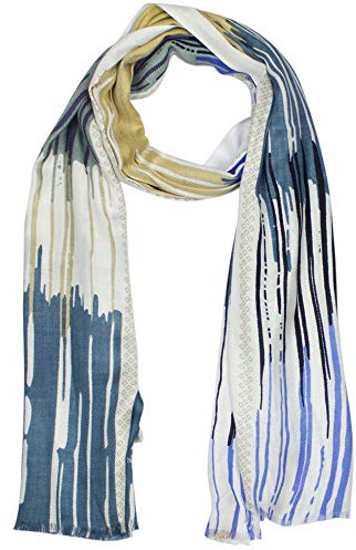 Sunsa Damen/Herren Schal. Winter/Herbst Tuch. Viskose Halstuch Winterschal als Geschenkideen für Frauen/Männer. (blau)