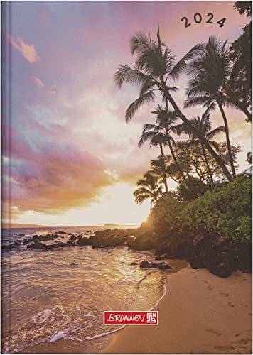 BRUNNEN Tageskalender „Sunset“ Modell 795 2024 1 Seite = 1 Tag Blattgröße 14,5 x 20,6 cm bunt