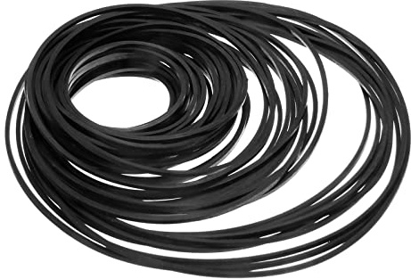 Växellådsrem 50st För Inspelare Walkman Universal Reparationsband Maskin Bälte 40-130mm Mix Kassett Tejp Maskin Fyrkantigt Bälte Drivrem