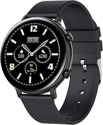 QESTO KNN The New Smart Watch GW33 Male And Female Bluetooth Call Smartwatch Heart Rate ECG Monitor Sleep Tracker IP68 Waterproof Smart Bracelet (For IOS Android)(A)