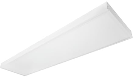 G.W.S® Premium 42W Ultra Slim White Frame 1200mmx300mm (4'x1') Rectangular LED Surface Mounted Flat Panel Light Office Ceiling Light Day White, Mounting Frame Kit Included