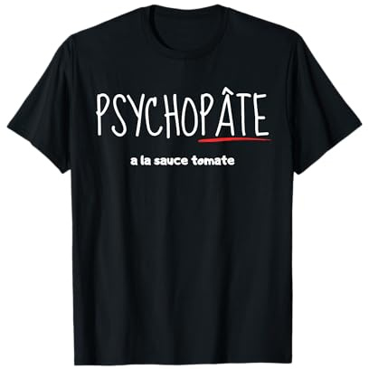 Tee shirt humour homme et femme manger des pate fan rigolo T-Shirt