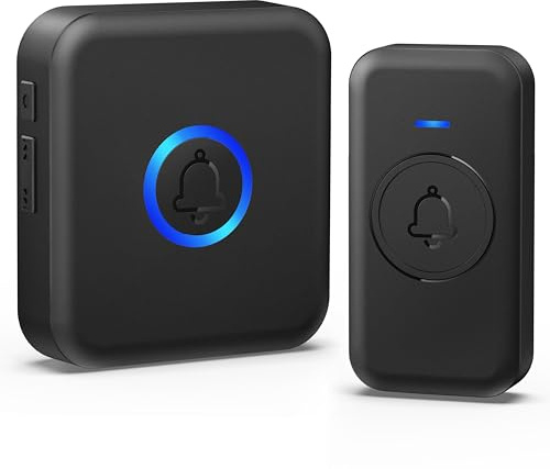 Wireless Doorbell 1000ft Range, Loud Waterproof Door Bell with 60 Melodies