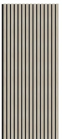 Tuda Grass Direct Acoustic Wall Slatted 3D Wood Veneer Panels Series 1-240cm x 60cm - White