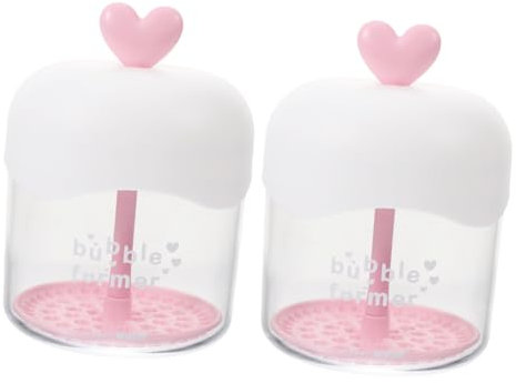 Healvian 2pcs Foam Maker for Facial Cleansing Compact Bubbler Bottle for Easy Foaming Reusable Foaming Tool for Travel and Home Use