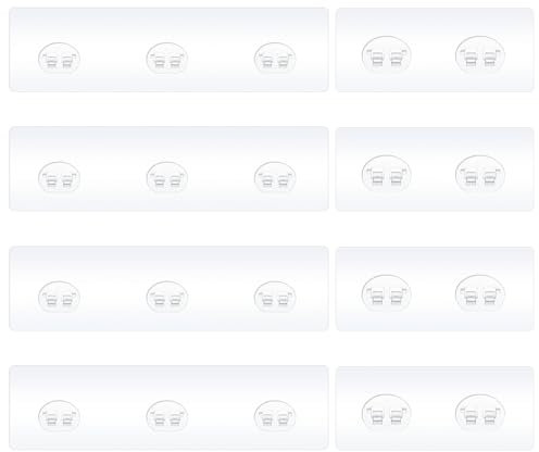 WY LIGHTING LEVEL 4 Stück Dusch Caddy Klebe Ersatz Stark Klebende Aufkleber Haken für Eck Dusch Caddy Badezimmer Regal Korb Seifenschale Hängehaken Küchenzubehör Ohne Bohren
