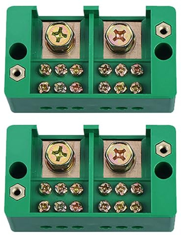 GIWFBQTR 2X Monofase 2 Ingressi 6 Morsettiera In Uscita Scatola di Domestica Morsettiera Morsettiera 220 V (6 Uscite)