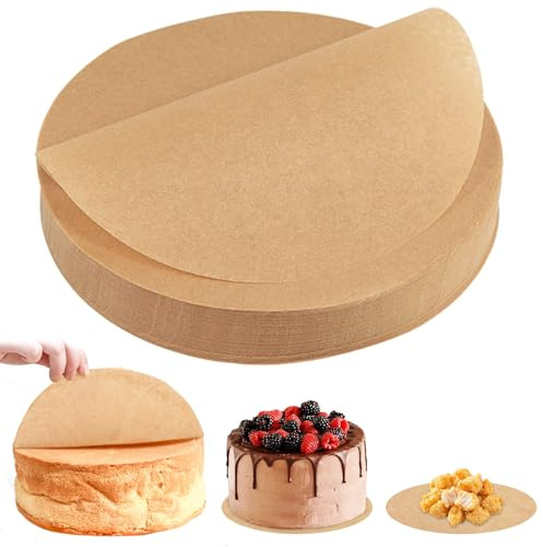 150 pezzi Carta Da Forno Per Friggitrice Ad Aria, 30cm Fodere Per Friggitrice Ad Aria, Fodera di Carta Forno Tonda Per Cottura Biscotti, Barbecue, Pane, Carne, Pizza, Friggitrice, Tostapane Forno