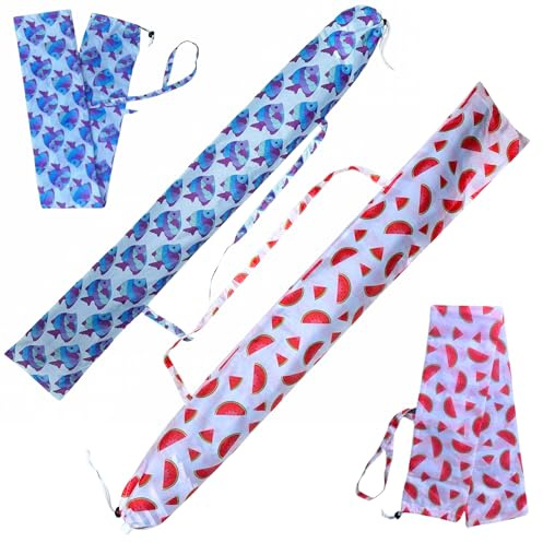 Aquadelos X2 Funda Sombrilla Playa Con Asa Resistente. Funda Para Sombrilla De Playa Con Asa. Complemento O Accesorio De Recambio Para Sombrillas De Playa.